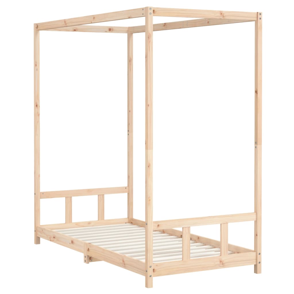 Børneseng 90x190 cm massiv fyrretræ