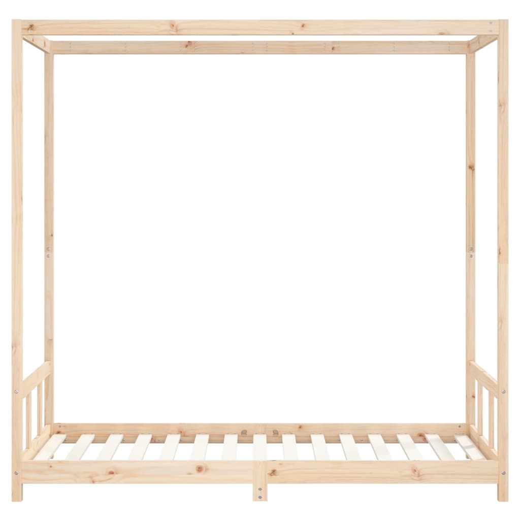 Børneseng 90x190 cm massiv fyrretræ