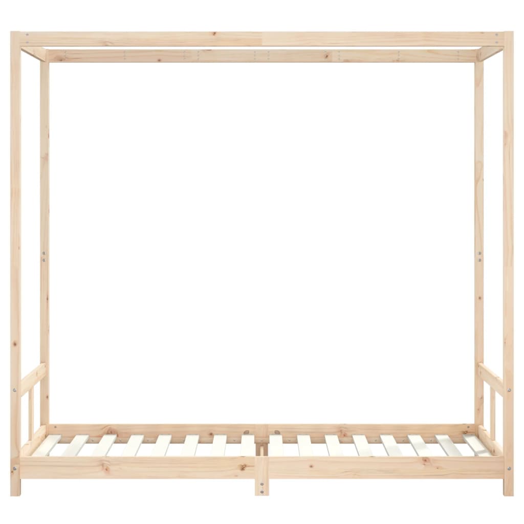 Børneseng 80x200 cm massiv fyrretræ