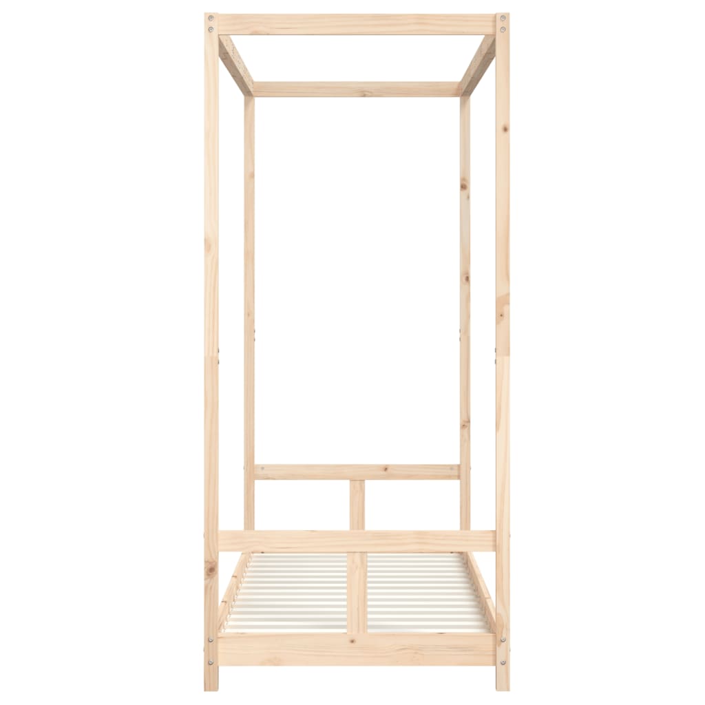 Børneseng 80x200 cm massiv fyrretræ