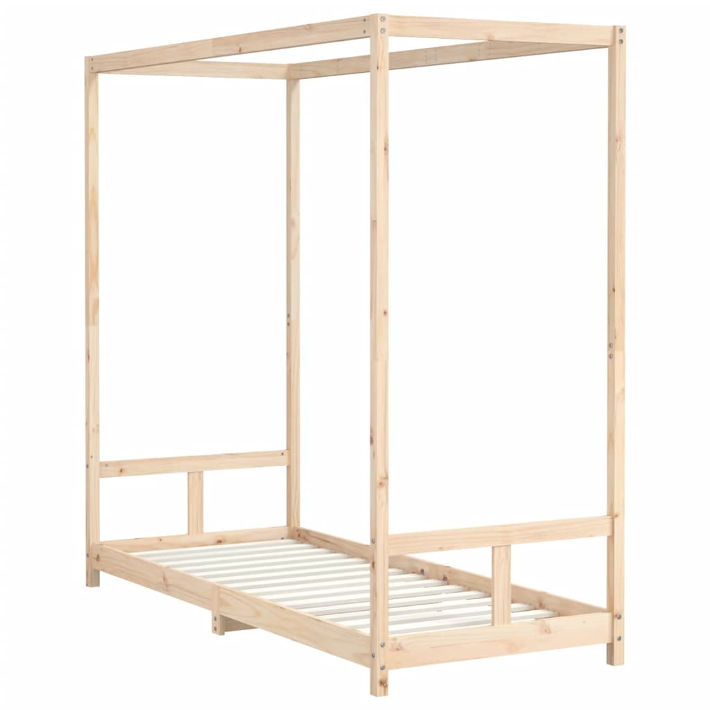 Børneseng 80x200 cm massiv fyrretræ