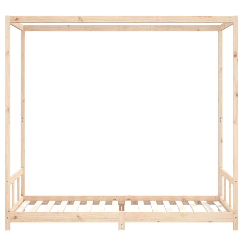 Børneseng 90x200 cm massiv fyrretræ
