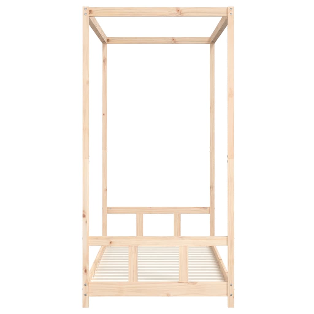 Børneseng 90x200 cm massiv fyrretræ