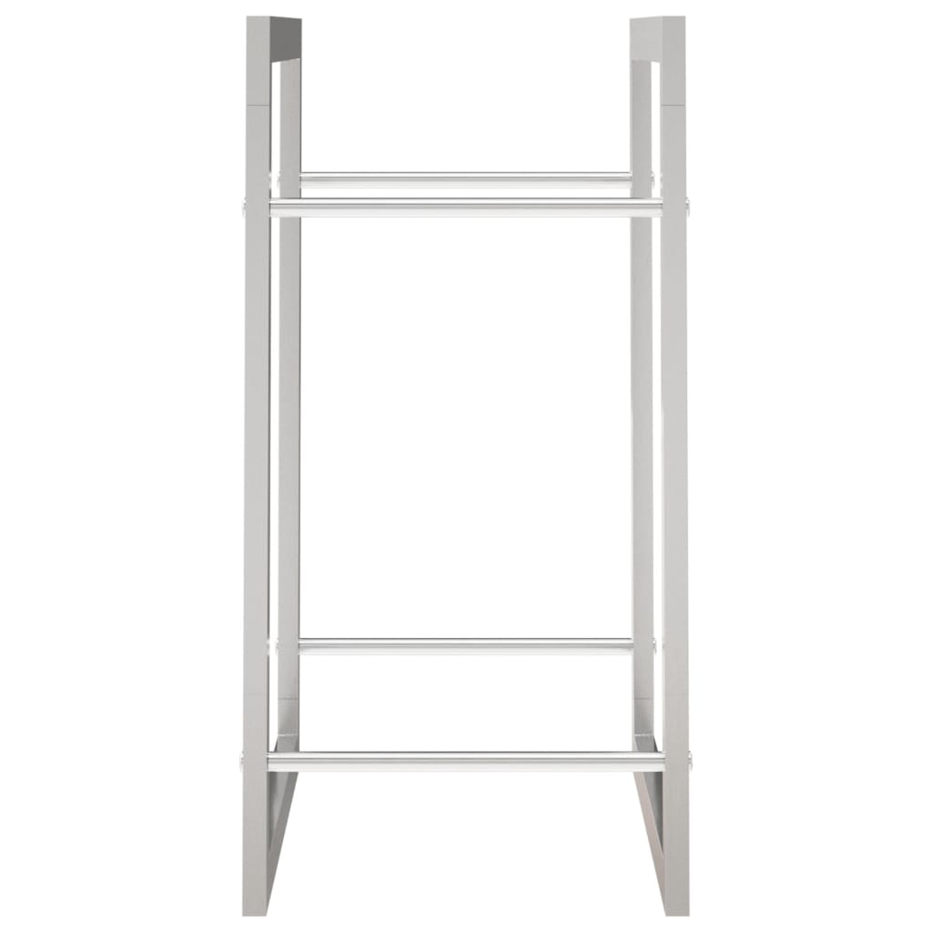 Brændestativ 50x28x56 cm rustfrit stål