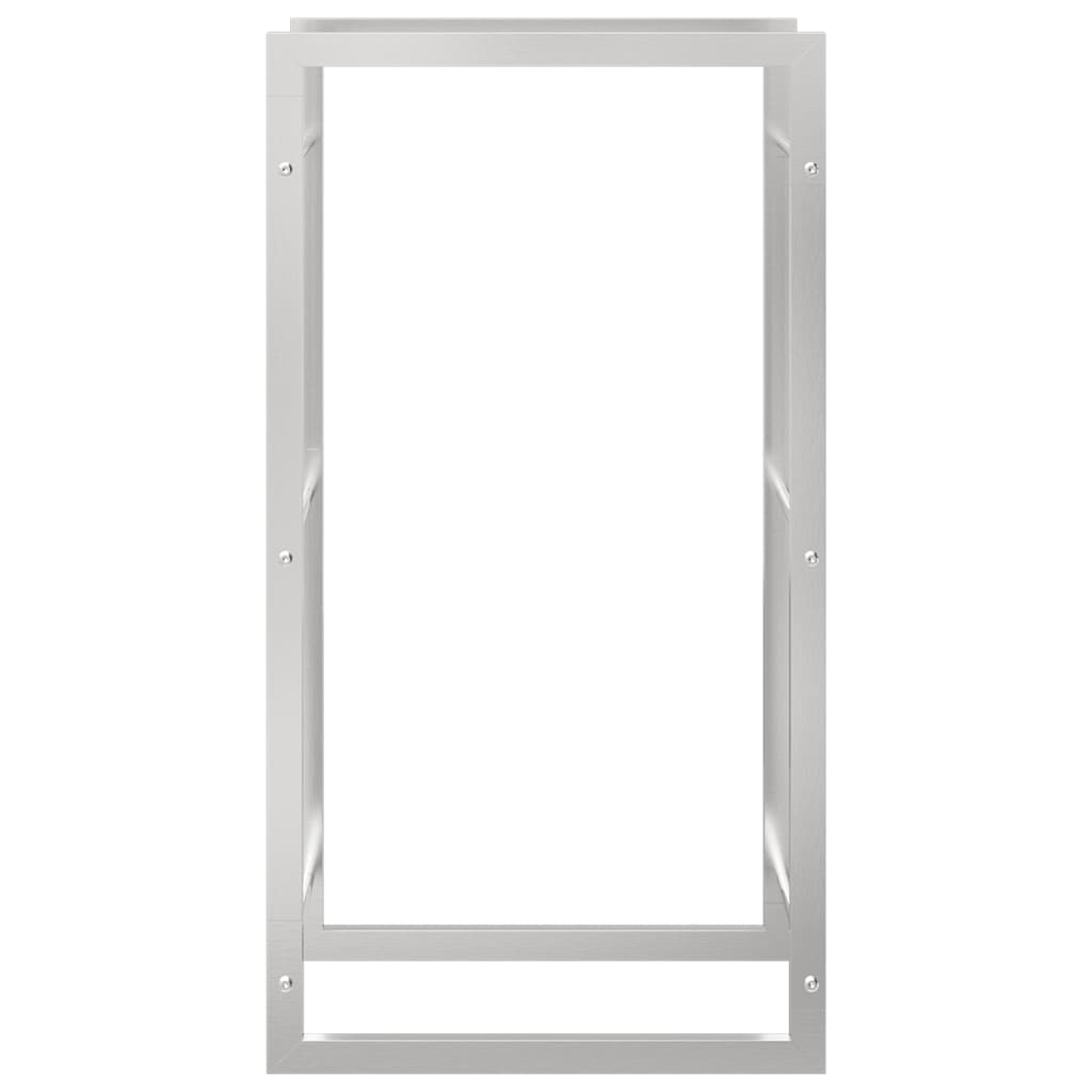 Brændestativ 50x28x94 cm rustfrit stål