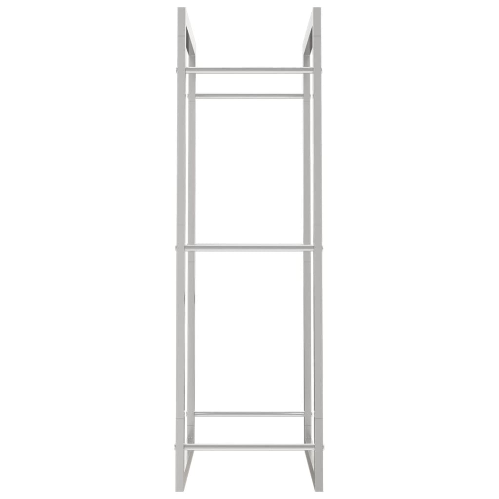 Brændestativ 50x28x94 cm rustfrit stål