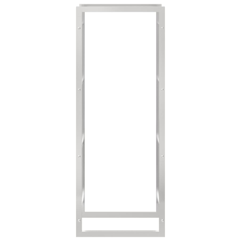 Brændestativ 50x28x132 cm rustfrit stål
