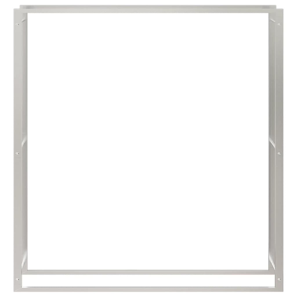 Brændestativ 110x28x116 cm rustfrit stål