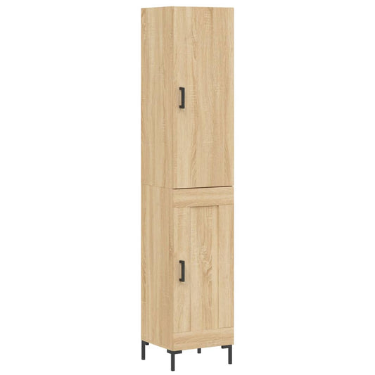 Highboard Sonoma-Eiche 34,5x34x180 cm Holzwerkstoff