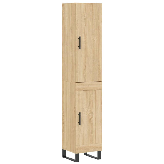 Highboard Sonoma-Eiche 34,5x34x180 cm Holzwerkstoff