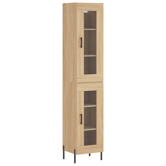 Highboard Sonoma-Eiche 34,5x34x180 cm Holzwerkstoff