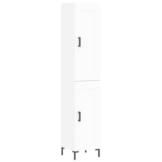 Highboard Weiß 34,5x34x180 cm Holzwerkstoff