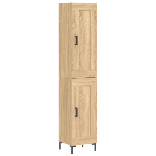 Highboard Sonoma-Eiche 34,5x34x180 cm Holzwerkstoff