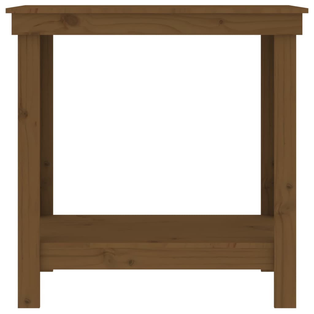 Arbejdsbord Honningbrun 80x50x80 cm Massiv Fyr