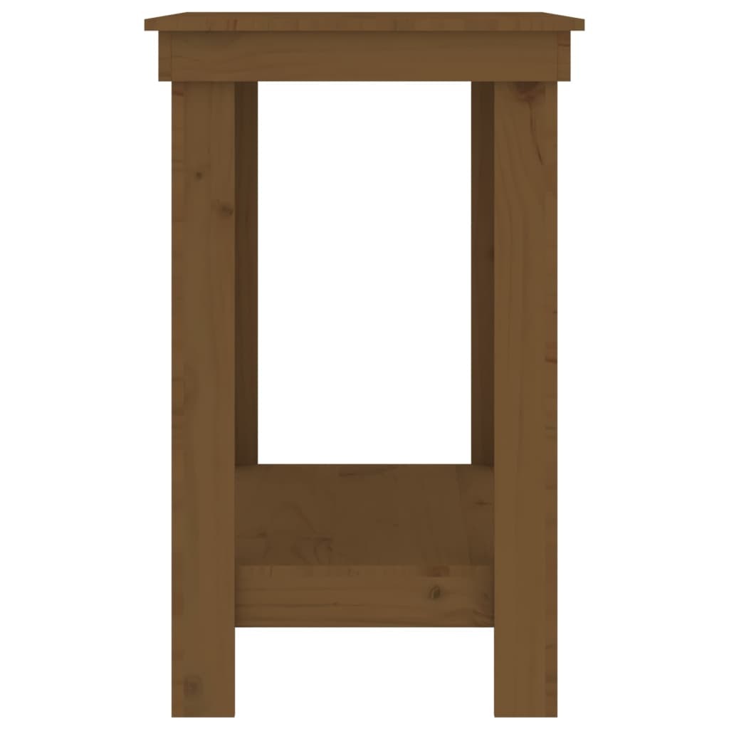 Arbejdsbord Honningbrun 80x50x80 cm Massiv Fyr