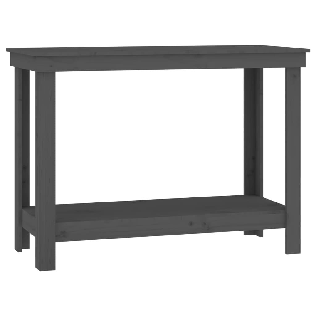 Arbejdsbord Grå 110x50x80 cm Massiv Fyr