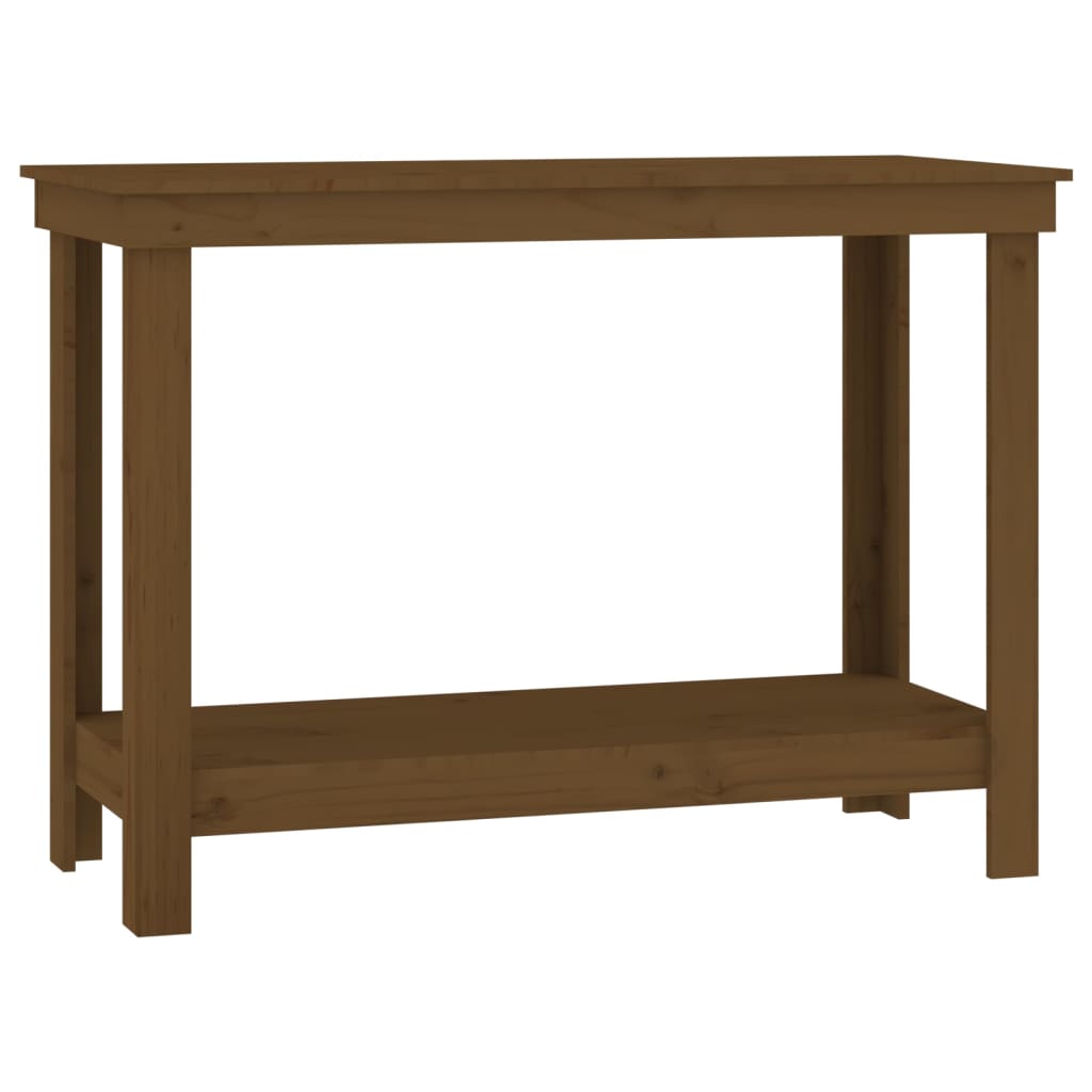 Arbejdsbord Honningbrun 110x50x80 cm Massiv Fyr