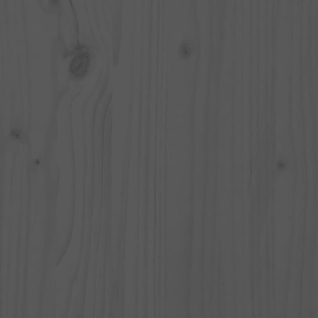 Arbejdsbord Grå 180x50x80 cm Massiv Fyr