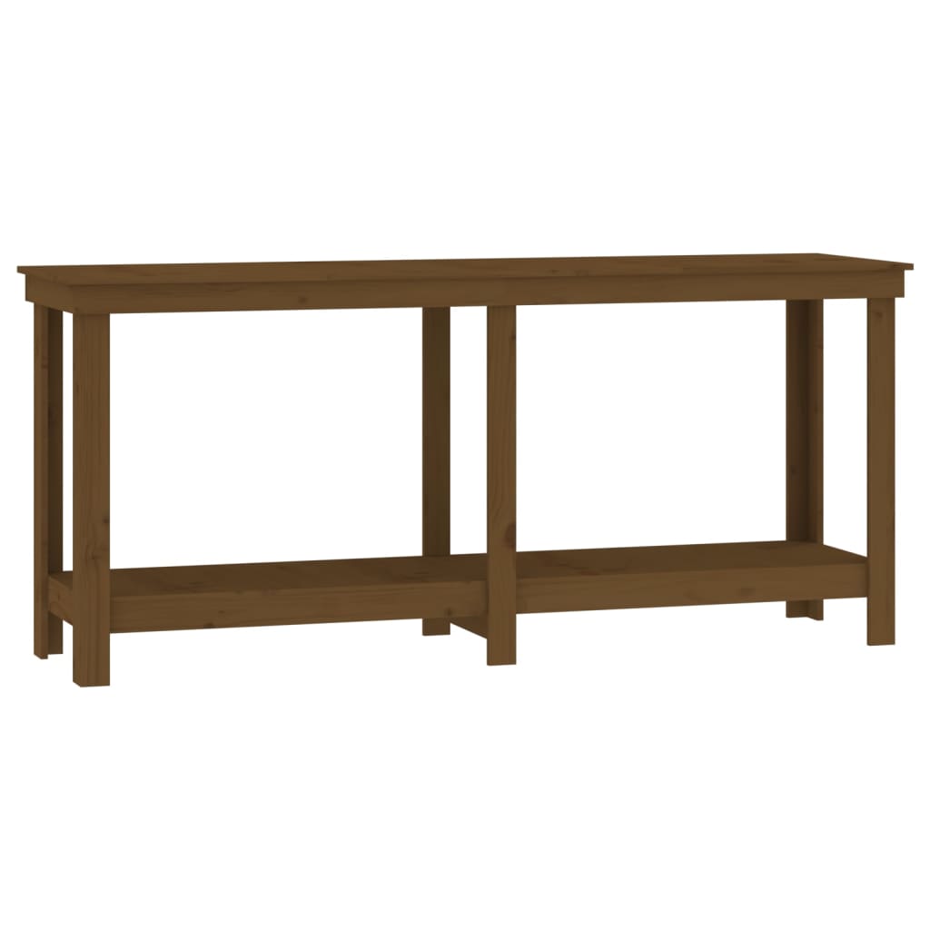 Arbejdsbord Honningbrun 180x50x80 cm Massiv Fyr