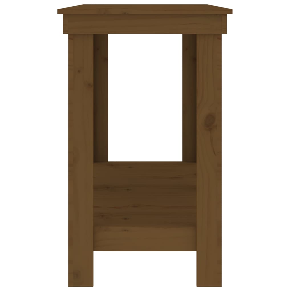 Arbejdsbord Honningbrun 180x50x80 cm Massiv Fyr