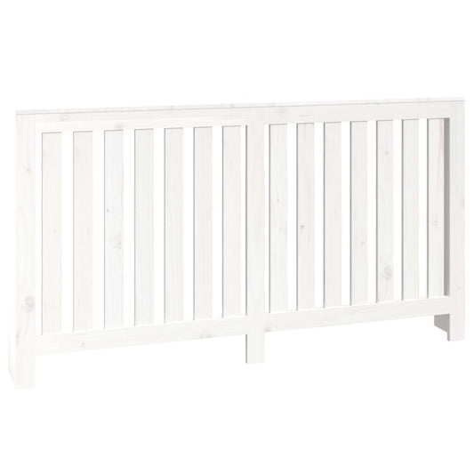 Heizkörperverkleidung Weiß 153x19x84 cm Massivholz Kiefer