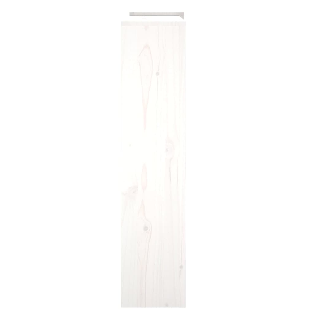 Kølerdæksel Hvid 210x21x85 cm Massiv Fyr