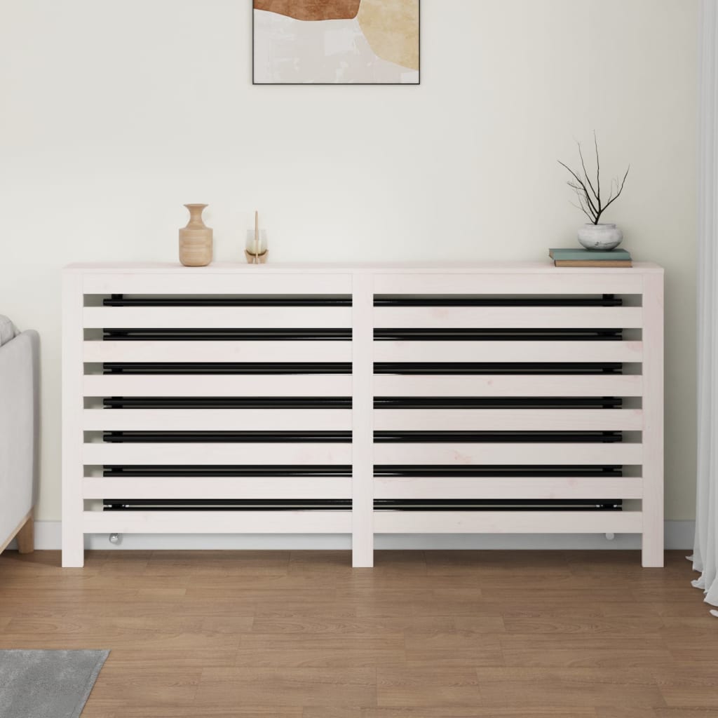 Kølerdæksel Hvid 169x19x84 cm Massiv Fyr