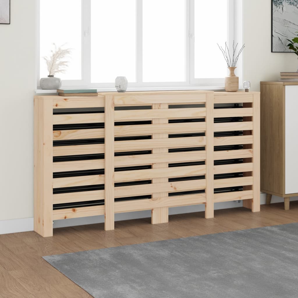 Kølerafdækning 210x21x85 cm massivt fyrretræ