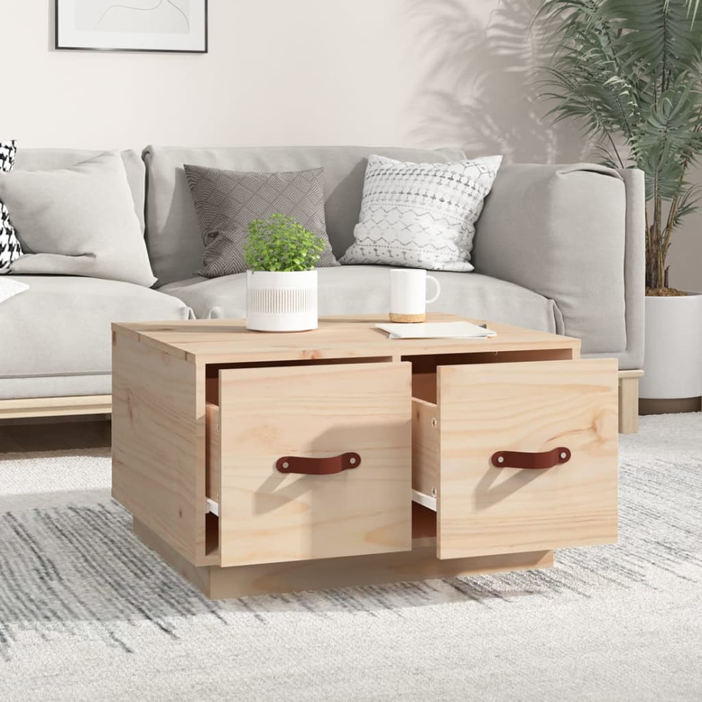 Sofabord 60x53x35 cm massivt fyrretræ