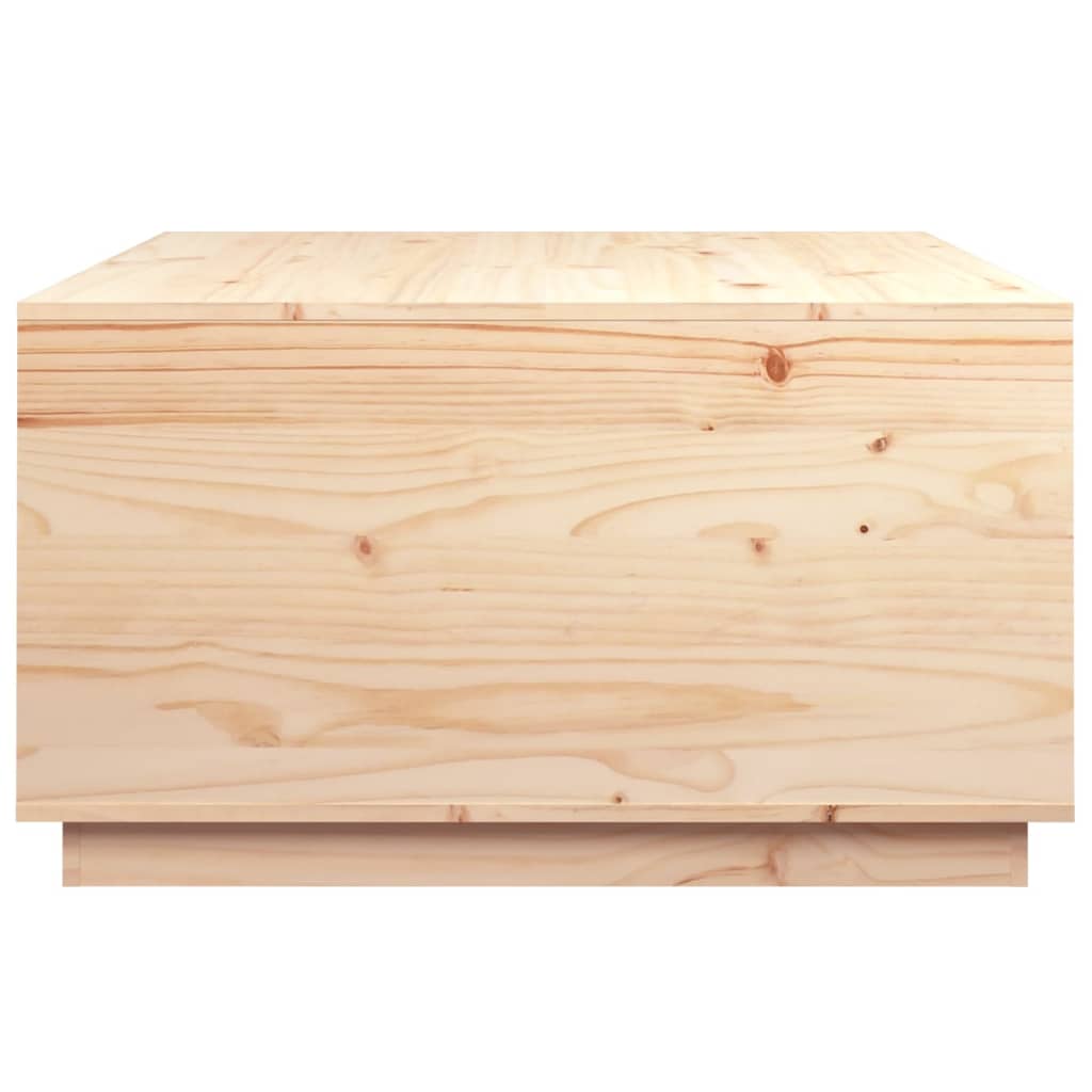 Sofabord 80x80x45 cm massivt fyrretræ