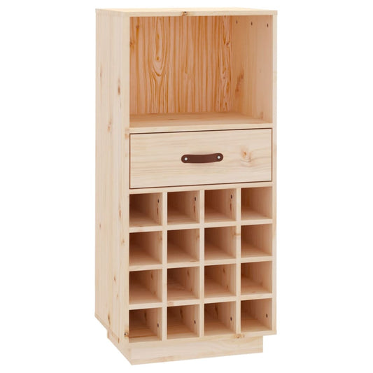 Vinreol 45x34x100 cm massiv fyrretræ
