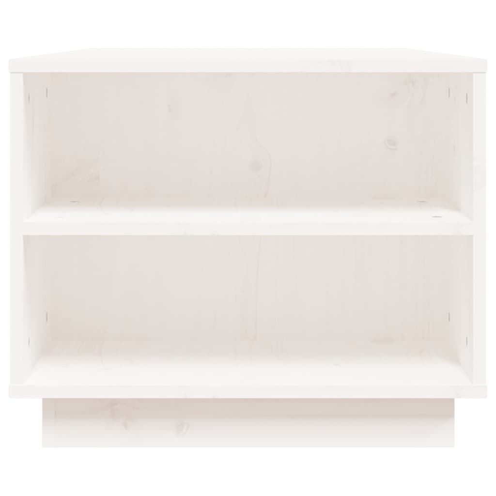 Sofabord Hvid 90x49x40,5 cm Massiv Fyr