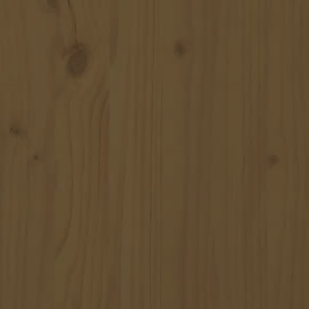 Sofabord honningbrunt 90x49x40,5 cm massivt fyrretræ