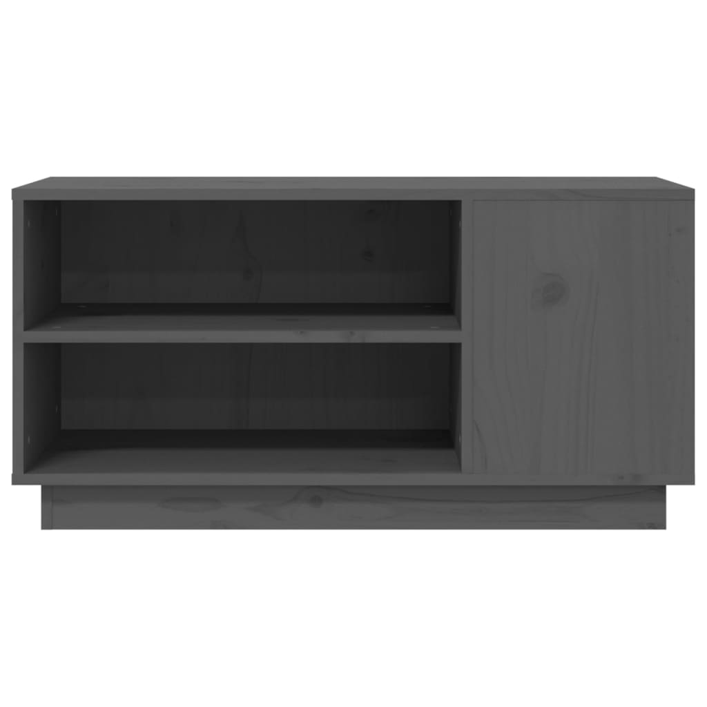 TV-skab Grå 80x35x40,5 cm Massiv Fyr