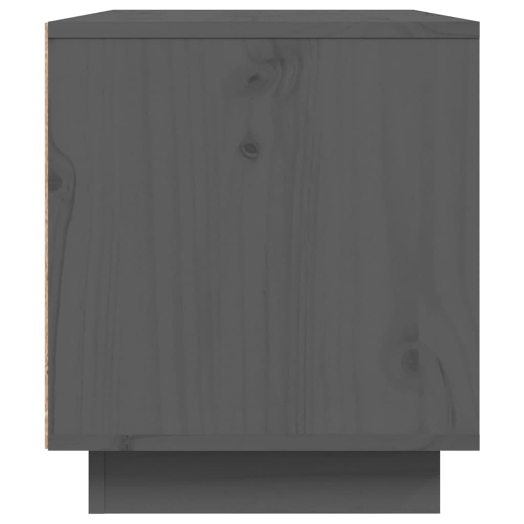 TV-skab Grå 80x35x40,5 cm Massiv Fyr