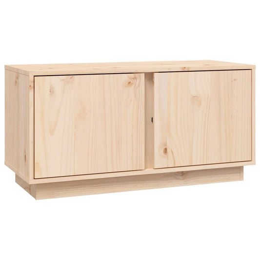 TV-Schrank 80x35x40,5 cm Massivholz Kiefer