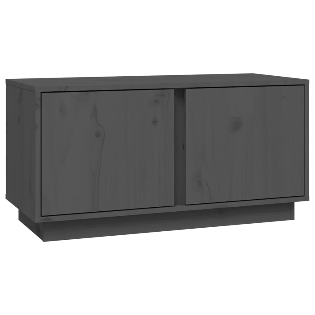 TV-skab Grå 80x35x40,5 cm Massiv Fyr