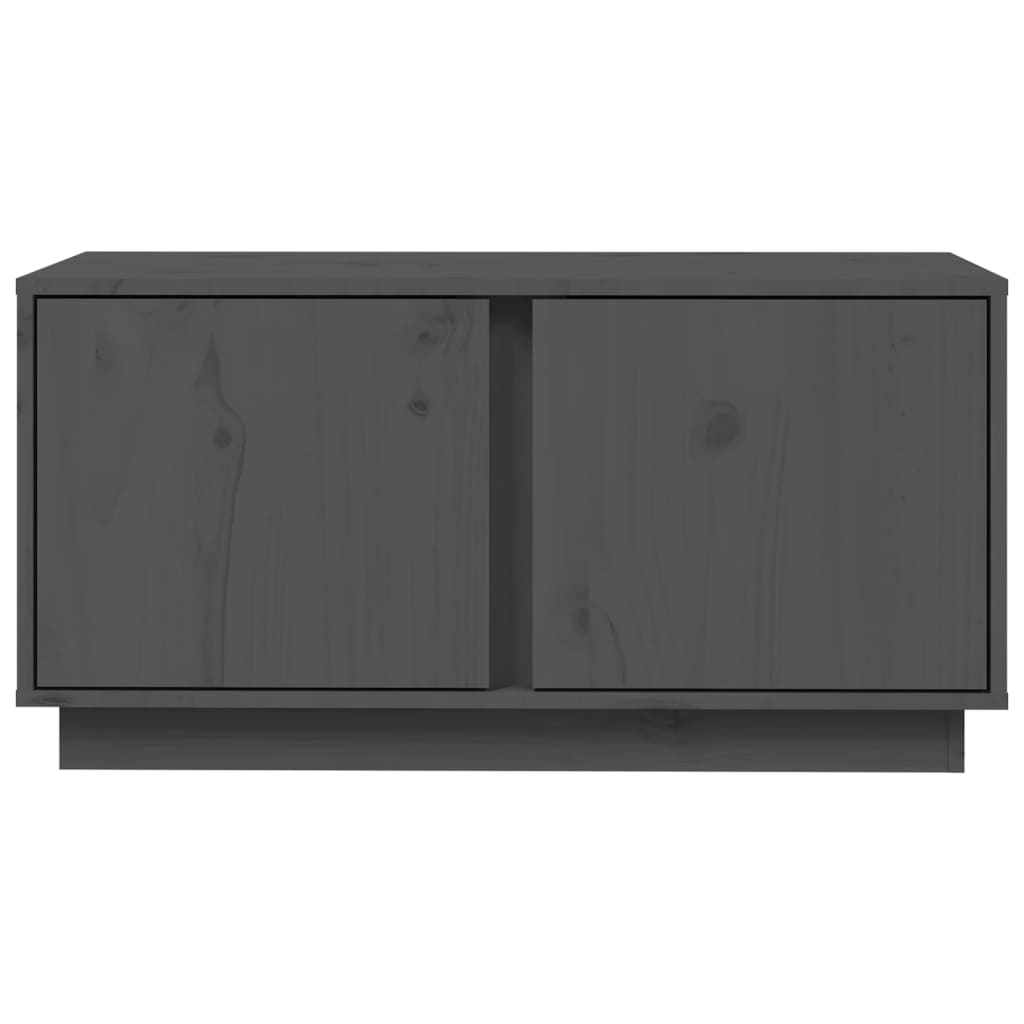 TV-skab Grå 80x35x40,5 cm Massiv Fyr