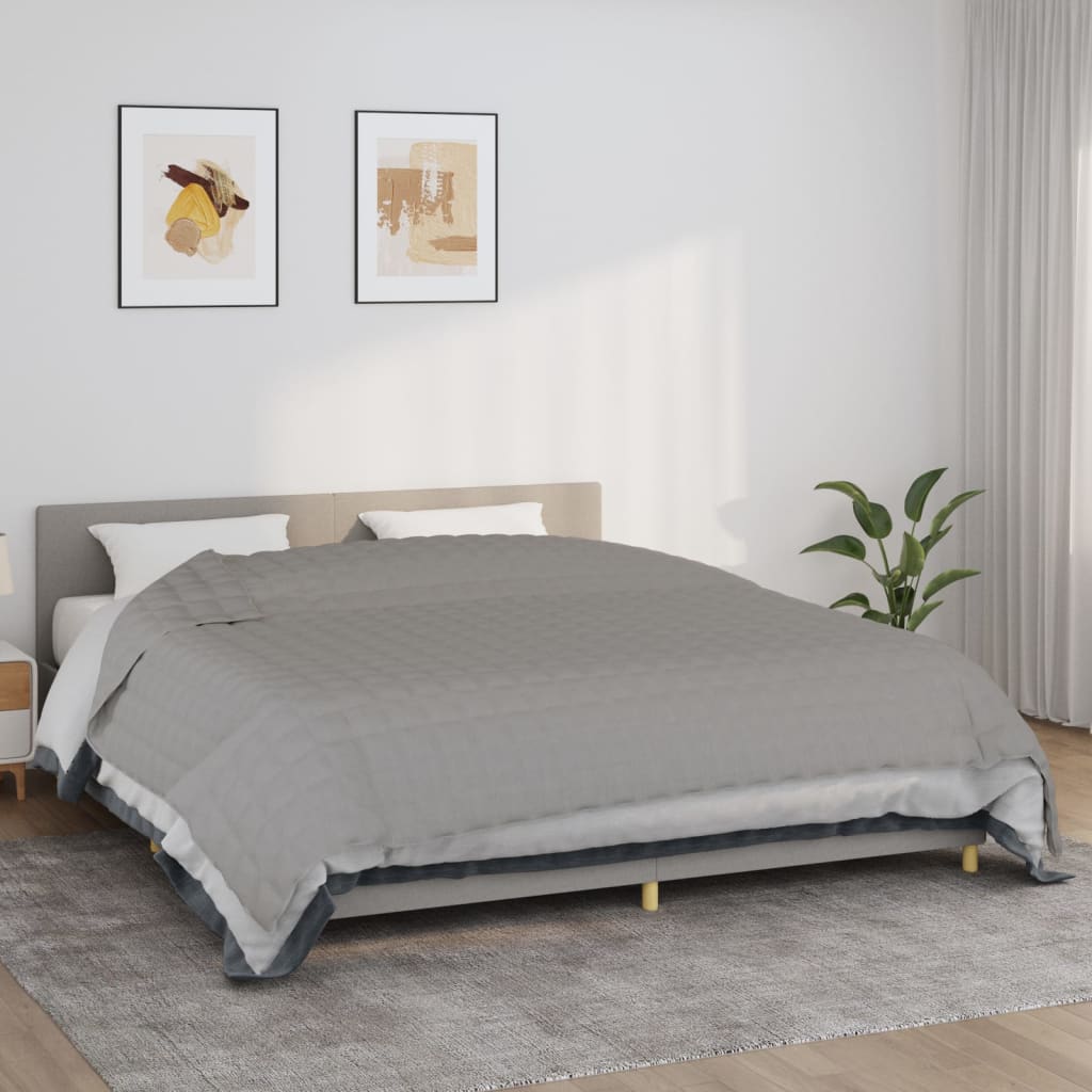 Vægtet Tæppe Grå 235x290 cm 11 kg Stof