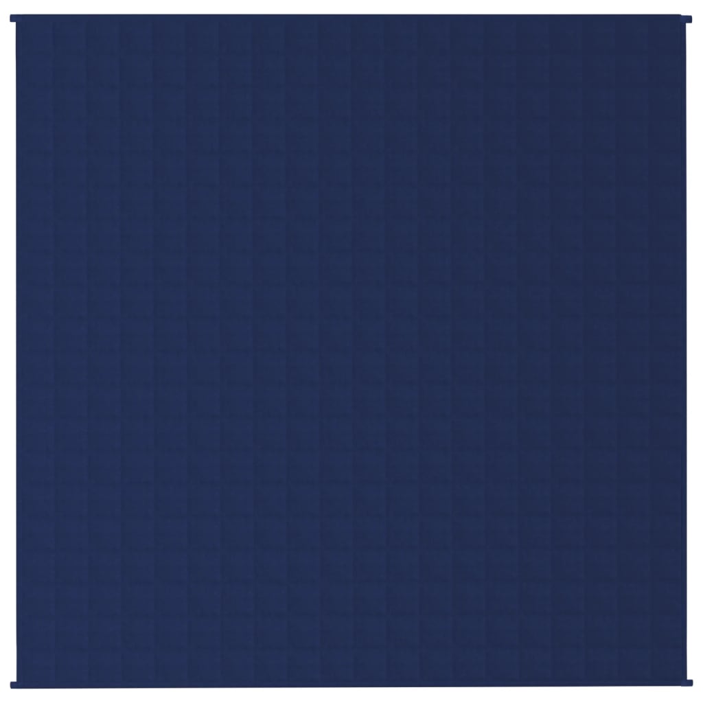 Vægtet Tæppe Blå 200x200 cm 13 kg Stof