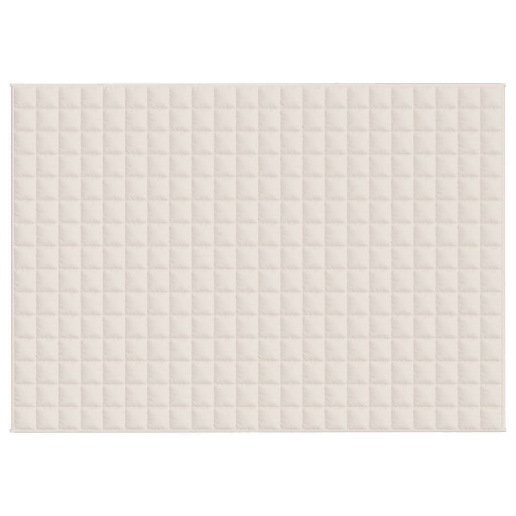 Vægtet Tæppe Light Creme 155x220 cm 11 kg Stof