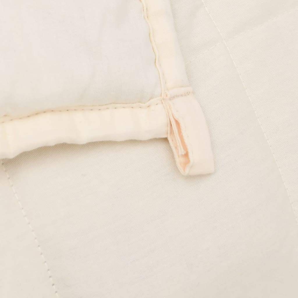 Vægtet Tæppe Light Creme 155x220 cm 11 kg Stof