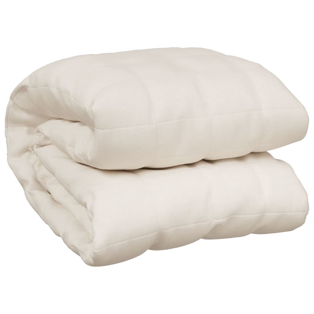 Vægtet Tæppe Light Creme 235x290 cm 11 kg Stof