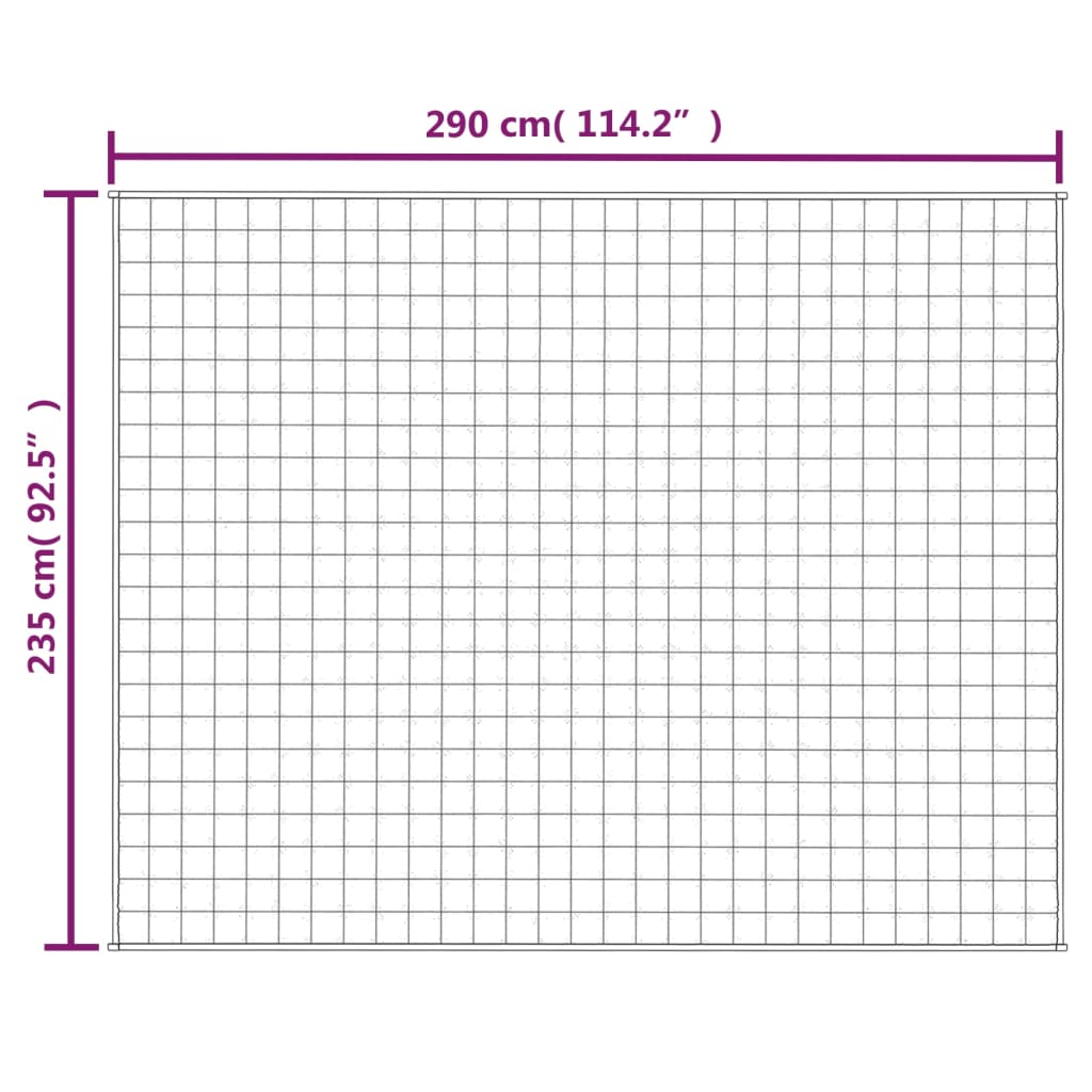 Vægtet Tæppe Light Creme 235x290 cm 11 kg Stof