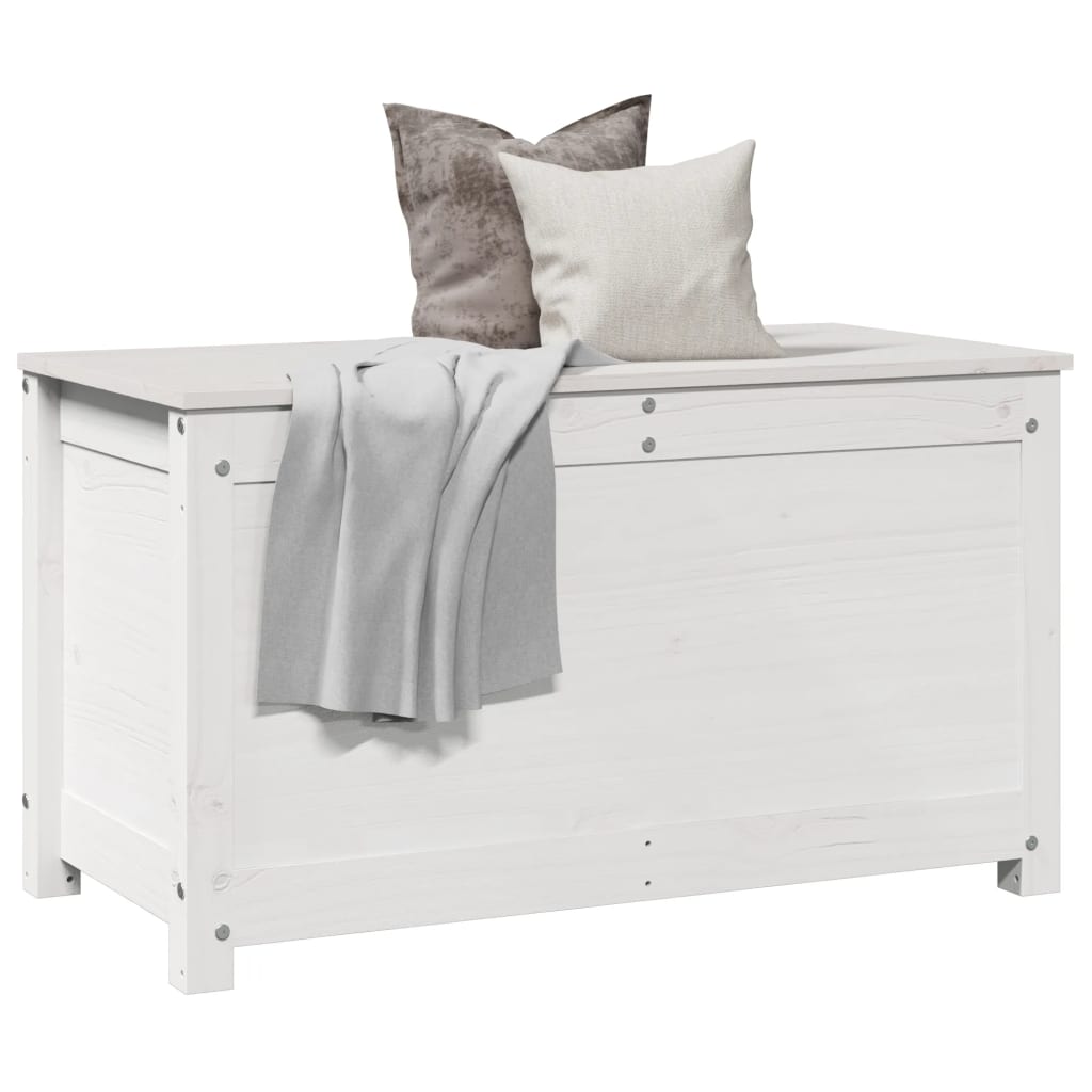 Bryst Hvid 80x40x45,5 cm Massiv Fyr