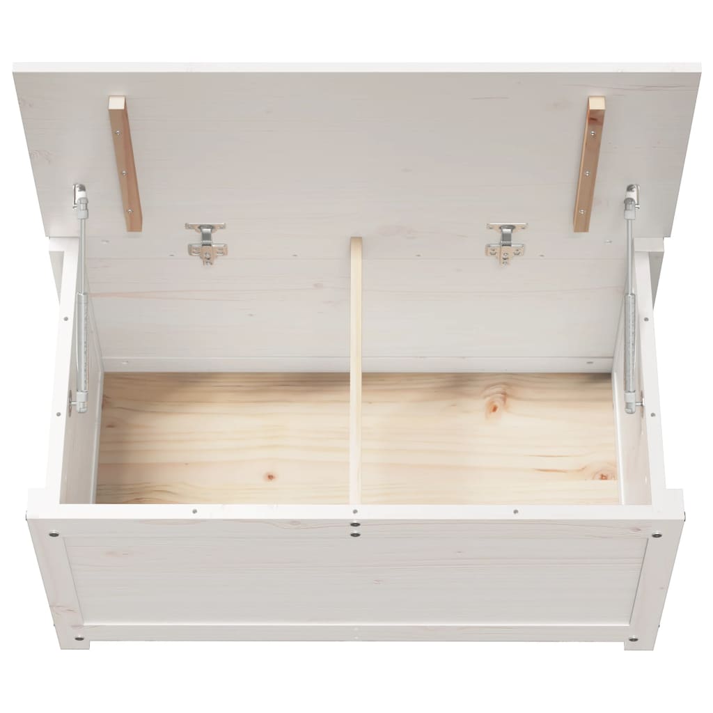 Bryst Hvid 80x40x45,5 cm Massiv Fyr