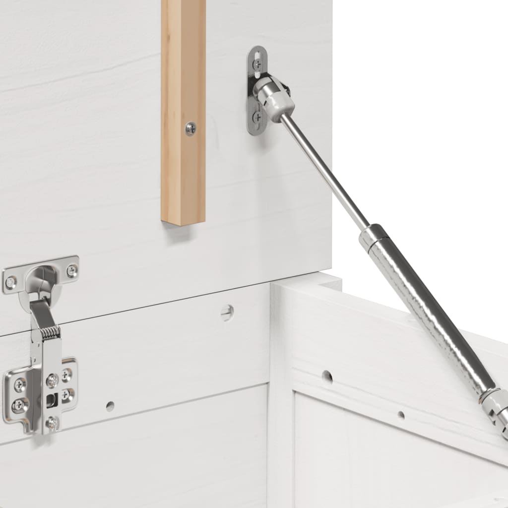 Bryst Hvid 80x40x45,5 cm Massiv Fyr