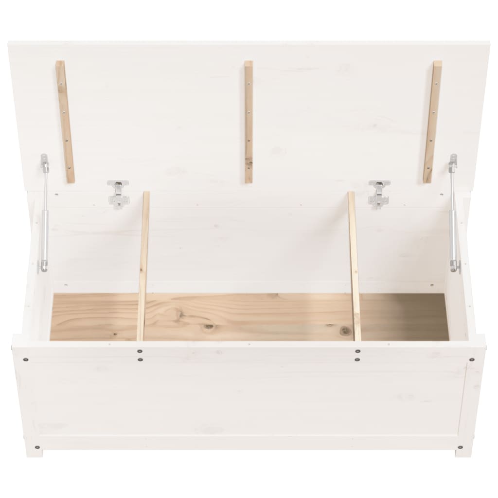 Bryst Hvid 110x50x45,5 cm Massiv Fyr