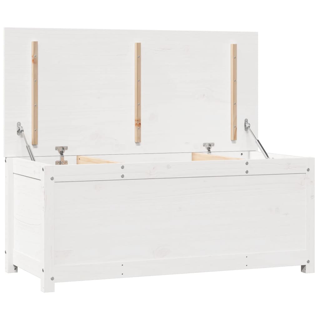 Bryst Hvid 110x50x45,5 cm Massiv Fyr