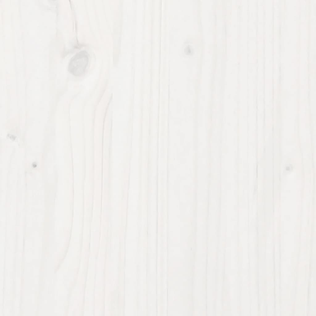 Bryst Hvid 110x50x45,5 cm Massiv Fyr